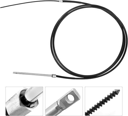 SSC6222 22 Ft Boat Steering Cable Compatible with Bezel Kits SH5094-1P SH5150P SH4910P for Helm Kits SS13222 SS13722 SS14722 in Saudi Arabia
