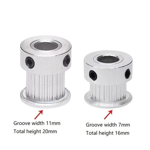 MXL K-Type 20/22Teeth Timing Pulley Bore 3.175-8mm Width 6/10mm 1Pcs(4mm,20 Teeth,11mm) in Kuwait