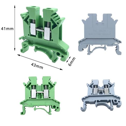 مجموعة كتل طرفية للسكك الحديدية DIN UK2.5B 32A 690V - كتل طرفية 30 قطعة، مجموعة السكك الحديدية، كتل طرفية معزولة لأسلاك آمنة وسهلة in Kuwait