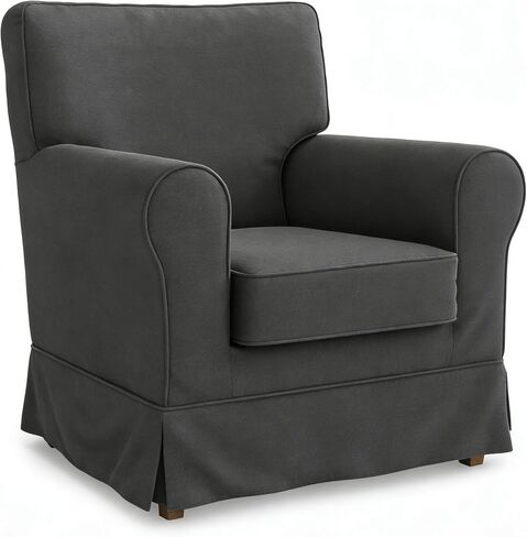 Jennylund Chair Cover Replacement for IKEA Ektorp Jennylund Chair Cover, Jennylund Armchair Cover, Jennylund Slipcover Only(Titanium Grey) in Kuwait