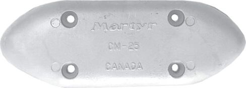 Martyr CMM25, Pleasurecraft M-25 Small Streamlined Bolt-on hull anode, Zinc Alloy in Kuwait
