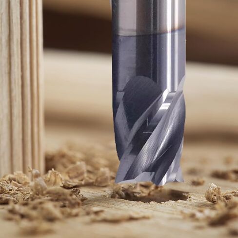 مجموعة مطاحن نهاية مربعة من الكربيد NZ 4 فلوت 1/4 بوصة مع طلاء AlTiN، مطحنة نهاية مزدوجة HRC45 لأداة تصنيع الفولاذ، الفولاذ المروي، الفولاذ المقاوم للصدأ، سبائك التيتانيوم، الحديد الزهر، 5 قطع in Kuwait