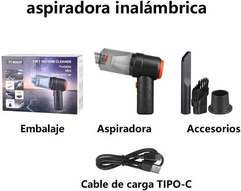 Car Vacuum Portable Cordless, Handheld Vacuum Cordless with 30Mins Rechargeable Battery,Small Handheld Vacuum Cleaner for Car,Office. (ImageColor) | Final Clearance | $14.8 Only | No Restock in Saudi Arabia