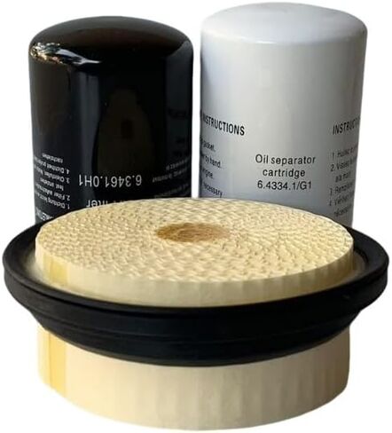 طقم الفلتر 6.4334.1 فاصل الزيت 6.3461.0 فلتر الزيت 6.4212.0 فلتر الهواء، متوافق مع استبدال ضاغط الهواء NIKAOLK in Kuwait