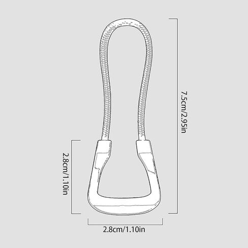 Zippers Pull Puller End Fit Rope Replacement Clip Damaged Buckle Fixer Zip Cords for Bag Suitcases Tent Backpack Zippers Pull Replacement in Saudi Arabia