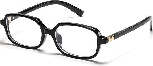 Retro Rectangle Blue Light Blocking Glasses for Women 90s Fake Eyeglasses Y2K Fashion Computer Glasses Tortoise Frame in Kuwait