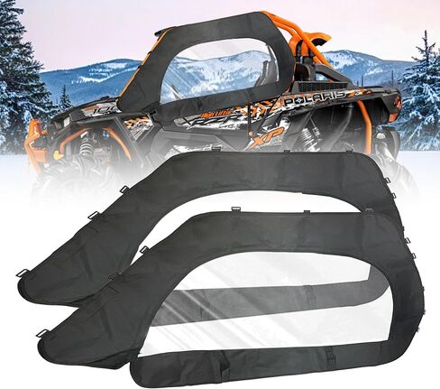 Qymoto Polaris RZR XP 4 1000 أبواب طاقم ، حاوية الباب العلوي الناعم المتوافق مع Polaris RZR XP1000 4 مقاعد 2014-2023 مع نافذة مفتوحة السوستة الشاقة ، توقف البرد ، المطر ، الغبار والحطام في الهواء الطلق في الهواء الطلق in Kuwait