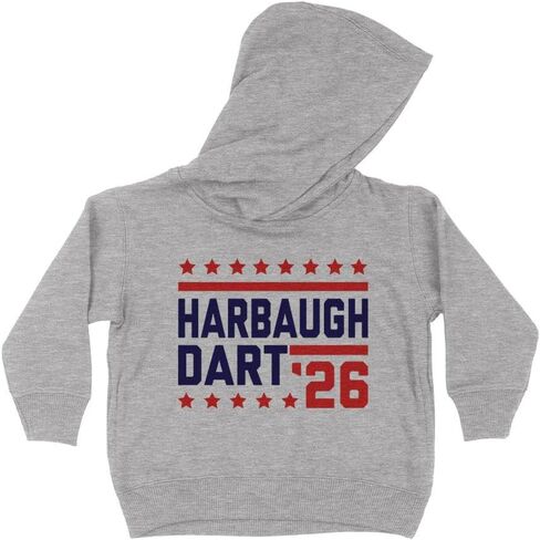 TeesAndTankYou Stars Harbaugh Dart 2026 Kids Hoodie Sweatshirt Toddler in Saudi Arabia
