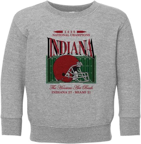 TeesAndTankYou 2026 National Champs Indiana Kids Sweatshirt Toddler in Saudi Arabia