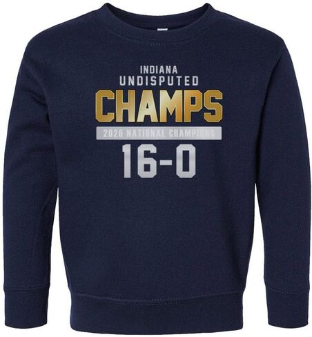 TeesAndTankYou Indiana Undisputed 2026 National Champs Kids Sweatshirt Toddler in Saudi Arabia