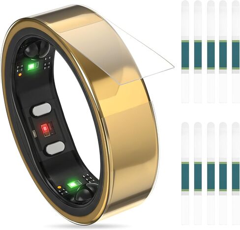 10 عبوات من الأغطية المتوافقة مع RingConn Gen 2/Gen 2 Air | واقي حلقي رفيع وغير مرئي | مقاوم للخدش للارتداء اليومي (مقاس S لـ 7/8/9) in Saudi Arabia