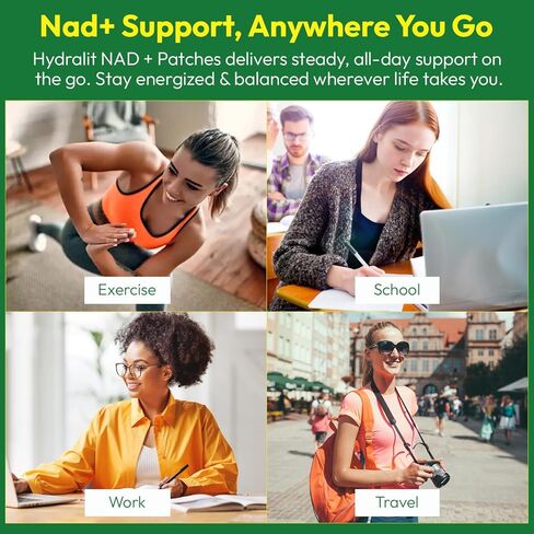 NAD+ Patches for Men & Women with NMNH Resveratrol Hyaluronic Acid & CoQ10 Energy Wellness Formula for Cellular Health Metabolism Recovery Mental Clarity Aging Support 72 Pack in Saudi Arabia