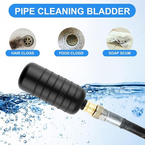 مجموعة من 3 قطع من أدوات تنظيف المجاري، تناسب أنابيب من 1 بوصة إلى 6 بوصات، أداة فك ضغط المياه لأحواض الحمام، والاستحمام، وحمامات السباحة، وأحواض المطبخ، والمصارف الرئيسية in Kuwait