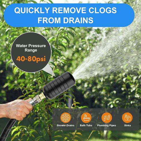 مجموعة من 3 قطع من أدوات تنظيف المجاري، تناسب أنابيب من 1 بوصة إلى 6 بوصات، أداة فك ضغط المياه لأحواض الحمام، والاستحمام، وحمامات السباحة، وأحواض المطبخ، والمصارف الرئيسية in Kuwait