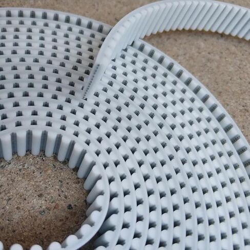 Generic 5M Timing Belt, Width 20mm with Steel Core White Open Belt, Synchronous Belt for 3D Printer, Lathe Belt Replacement in Saudi Arabia