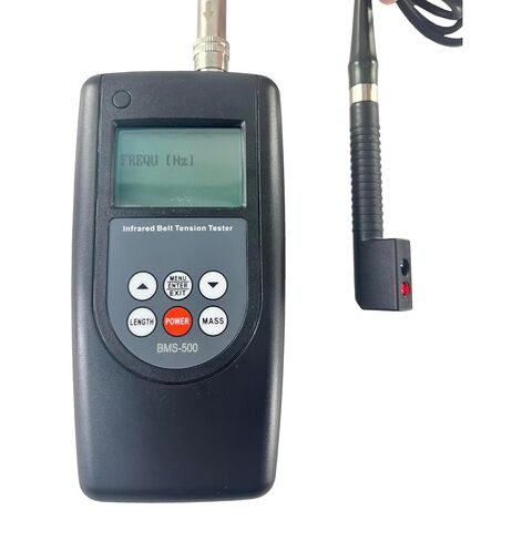 Digital Infrared Belt Tension Meter Belt Tension Device with Laser Sensor Measurement Range 10Hz~500Hz Display Error ±1Hz Unit of Measurement Metric m, kg/m, N Depth of Split Sensor About 66mm in Kuwait