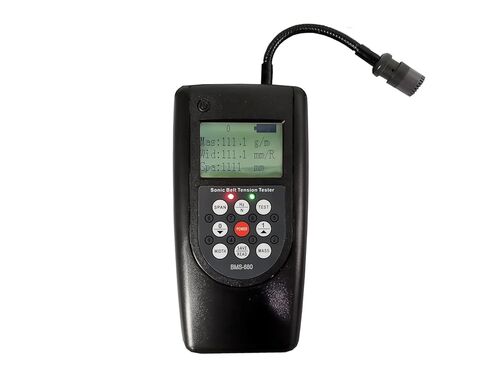 Belt Tension Measuring Instrument Sonic Tension Meter with Measurement Range 10Hz~680Hz 20 Set Data Storage Display Accuracy ±1Hz Belt Free Strand Length Max 9999 mm LCD Display in Kuwait