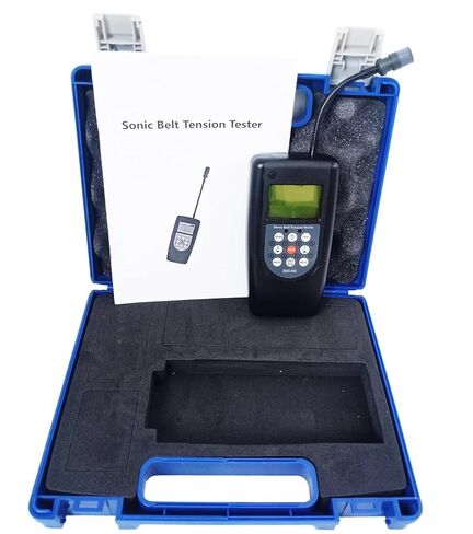 Belt Tension Measuring Instrument Sonic Tension Meter with Measurement Range 10Hz~680Hz 20 Set Data Storage Display Accuracy ±1Hz Belt Free Strand Length Max 9999 mm LCD Display in Kuwait