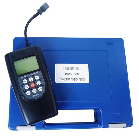 Belt Tension Measuring Instrument Sonic Tension Meter with Measurement Range 10Hz~680Hz 20 Set Data Storage Display Accuracy ±1Hz Belt Free Strand Length Max 9999 mm LCD Display in Kuwait
