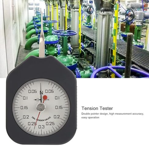 جهاز قياس توتر القرص 0.3N، مؤشر مزدوج، هيكل من سبيكة محمولة - قياس ميكانيكي، مثالي لتلامس التتابع واختبار توتر الزنبرك in Kuwait