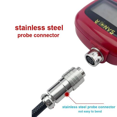 جهاز اختبار شد الحزام الرقمي، مقياس شد الحزام الصوتي مع نطاق التوتر 0.01-99900N نطاق التردد 10 هرتز - 5000 هرتز، معايرة الحساسية التلقائية، 500 مجموعة تخزين البيانات، شاشة عرض LCD in Kuwait