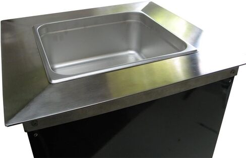 Drop-in Commercial Refrigeration Cold Well Chiller Insert for Coffee Counters to keep Milk & Cream refrigerated fresh 120 Volts in Saudi Arabia