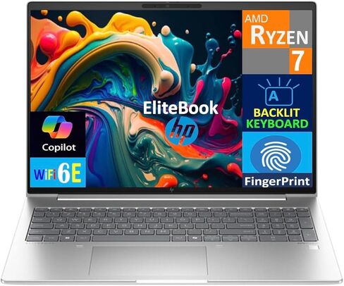 HP ELITEBOOK 665 G11 COPILOT BUSINESS LAPTOP (AMD الإصدار ELITEBOOK 660) 16.0 "FHD+ (AMD RYZEN 7 7735U (BEATS I7-1355U) ، 32GB DDR5 ، 1TB SSD ، BACKLIT KB ، Phiginprint ، WIFI 6E ، 5MP WebCAM ، in Kuwait