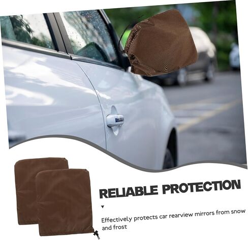 Gatuida 2pcs Car Side Mirror Protective Covers Snow Frost Shields for Rear View Mirrors Durable Easy Installation in Saudi Arabia