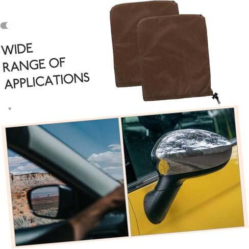 Gatuida 2pcs Car Side Mirror Protective Covers Snow Frost Shields for Rear View Mirrors Durable Easy Installation in Saudi Arabia
