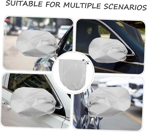 OUNONA 2 قطعة مرآة الرؤية الخلفية للسيارات سهلة التركيب تناسب المرايا الجانبية اليسرى واليمنى درع تلف الغبار in Kuwait