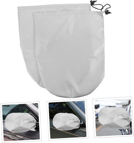 OUNONA 2 قطعة مرآة الرؤية الخلفية للسيارات سهلة التركيب تناسب المرايا الجانبية اليسرى واليمنى درع تلف الغبار in Kuwait