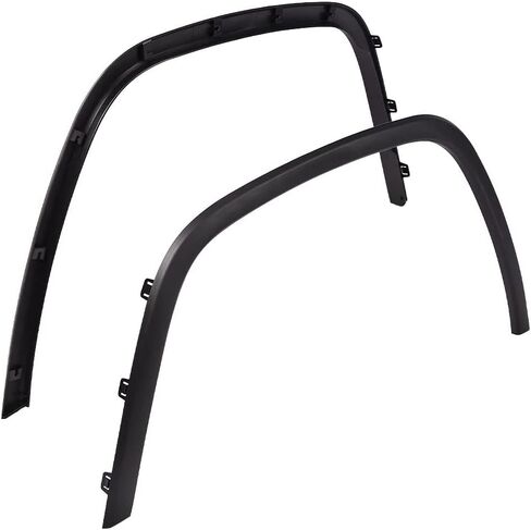 G-PLUS Fender Flares, Compatible with Jeep Cherokee XJ 1984-2001 4-Door Sport Utility Models [Not Fit Models with Side Skirts(Ground Kits),Body Modification], Textured Pocket Rivet Wheel Cover 6pcs in Saudi Arabia