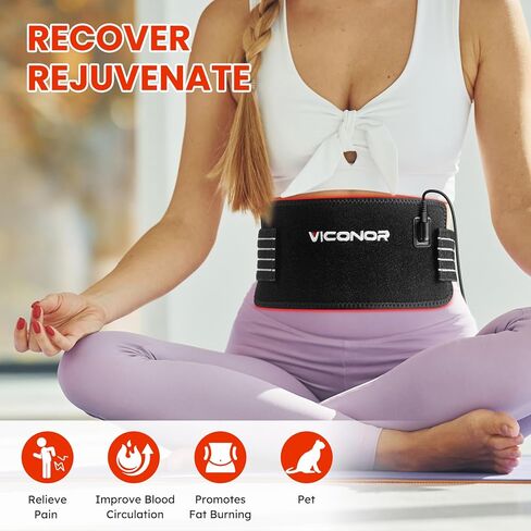 Red Light Therapy Belt, Infrared Light Therapy, 3-in-1 LED Bead, Pain Relief, red-Light Therapy for Dogs, Shoulder, Back, Knee in Kuwait