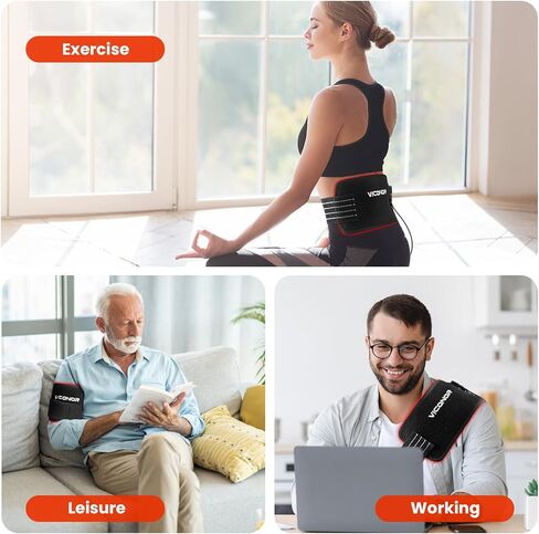 Red Light Therapy Belt, Infrared Light Therapy, 3-in-1 LED Bead, Pain Relief, red-Light Therapy for Dogs, Shoulder, Back, Knee in Kuwait