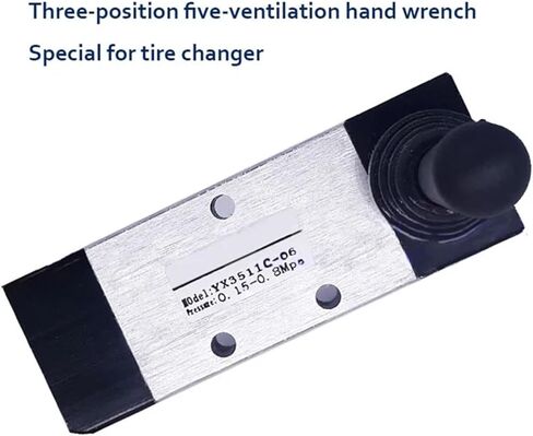 3 Position 5 Port Manual Pneumatic Control Valve, 5/3 Way Hand Controlled Switch Lever Operated Tire Changer, 1pc in Kuwait