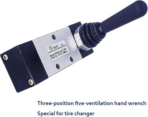 3 Position 5 Port Manual Pneumatic Control Valve, 5/3 Way Hand Controlled Switch Lever Operated Tire Changer, 1pc in Kuwait