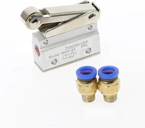 MOV-02 PT 1/8 "أنثى خيط 3 مواضع 2 صمام ميكانيكي هوائي، MOV-321 صمام عكسي، صمامات يدوية دوارة (MOV-02) in Kuwait