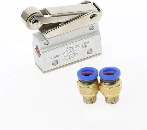 MOV-02 PT 1/8 "أنثى خيط 3 مواضع 2 صمام ميكانيكي هوائي، MOV-321 صمام عكسي، صمامات يدوية دوارة (MOV-02) in Kuwait