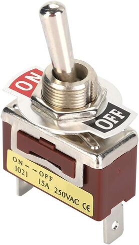 BRRNOO 6.3 Quick Pins 1021 MiniToggle Switch 2 Pin 2 Position ON OFF Hand Controlled Valve Lightweight Easy Installation 5PCS in Saudi Arabia