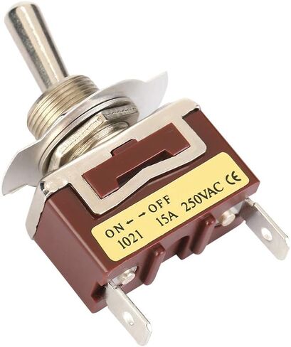 BRRNOO 6.3 Quick Pins 1021 MiniToggle Switch 2 Pin 2 Position ON OFF Hand Controlled Valve Lightweight Easy Installation 5PCS in Saudi Arabia