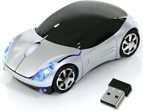 Pink Wireless Mouse，Mini Car Computer Mouse，1600DPI 2.4G Wireless with USB Receiver Wirelesss Car Mouses for Computer for PC, Laptop, Tablet Win XP/Vista/7/ME/2000/Mac OS for Womens Office Girls Gift in Kuwait