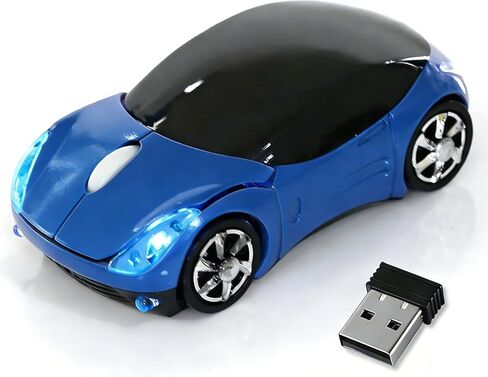 Pink Wireless Mouse，Mini Car Computer Mouse，1600DPI 2.4G Wireless with USB Receiver Wirelesss Car Mouses for Computer for PC, Laptop, Tablet Win XP/Vista/7/ME/2000/Mac OS for Womens Office Girls Gift in Kuwait