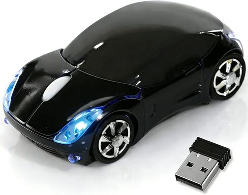 Pink Wireless Mouse，Mini Car Computer Mouse，1600DPI 2.4G Wireless with USB Receiver Wirelesss Car Mouses for Computer for PC, Laptop, Tablet Win XP/Vista/7/ME/2000/Mac OS for Womens Office Girls Gift in Kuwait