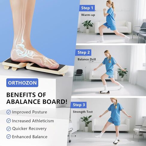 Ankle Balance Board Foot Strengthener – Adjustable Stability Trainer for Ankle and Leg Exercise, Balance Training, Physical Therapy, Mobility Core Workout at Home or Gym in Saudi Arabia