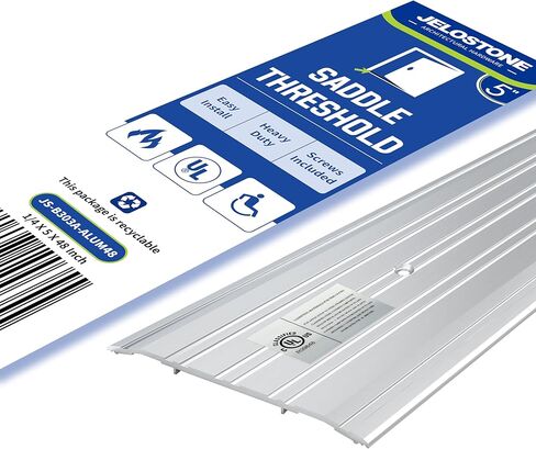 5 بوصة عرض × 1/4 بوصة ارتفاع × 36 بوصة طول - عتبة باب من الألومنيوم التجاري (ألومنيوم مطحنة) - سرج الباب - حاجز يمكن الوصول إليه من ADA - مقاوم للحريق - عتبات أبواب للأبواب الخارجية، B303A in Kuwait