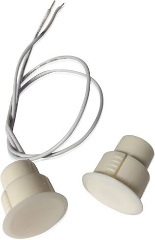 20 pc White Recessed Door Contacts NC Security Alarm Window Sensors W/Magnetic Reed Switch. These ¾" Door Contact Position switches (DCS) Work with All Access Control and Burglar Alarm Systems in Saudi Arabia
