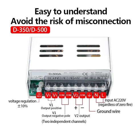 Dual Output Switching Power Supply 30W-500W 10V -5v 12V -12V 15V -15V 24v -24v AC/DC Driver Transformer with Memory Function(F15(15V -15V),120W) in Saudi Arabia