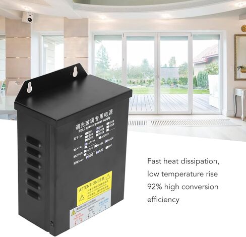 مصدر طاقة ذكي AC60V 50W، مصدر طاقة ذكي، مصدر طاقة زجاجي قابل للتحويل، مصدر طاقة ذكي يعتم زجاج PDLC مع جهاز استقبال للتحكم عن بعد لمعدات العرض in Kuwait