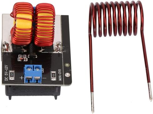 DC 5V-12V ZVS Induction Heater, 120W ZVS Induction Heating Module, Mini Inductor Heater with 55x37x1.6mm PCB Board, Heating Coil Circuit Electronic Components, 50HZ in Saudi Arabia