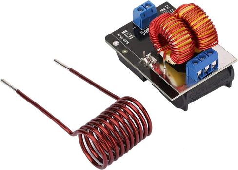 DC 5V-12V ZVS Induction Heater, 120W ZVS Induction Heating Module, Mini Inductor Heater with 55x37x1.6mm PCB Board, Heating Coil Circuit Electronic Components, 50HZ in Saudi Arabia